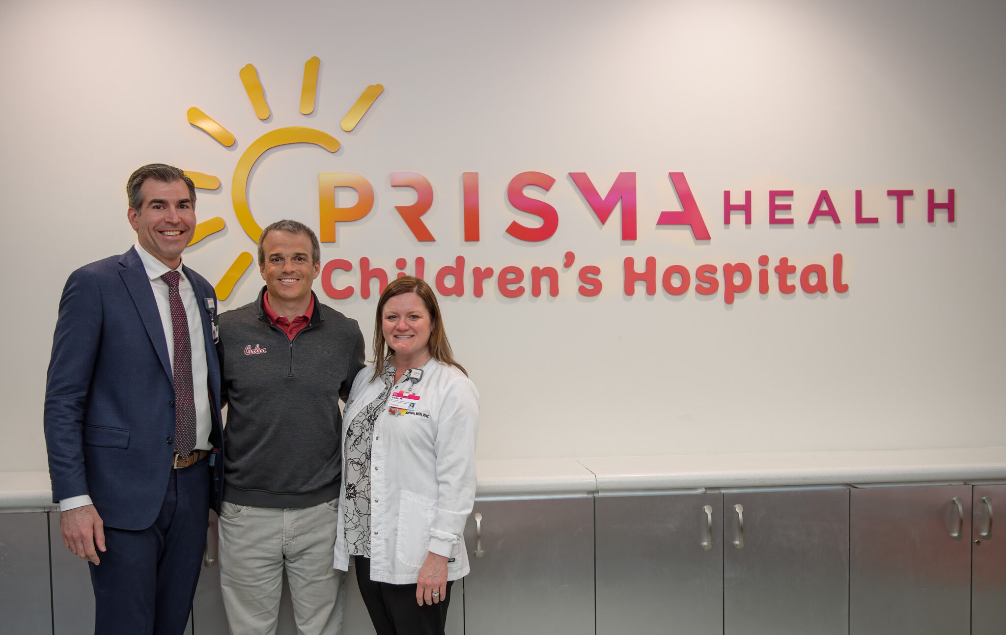 USC football coach, players and Cocky bring smiles to Prisma Health